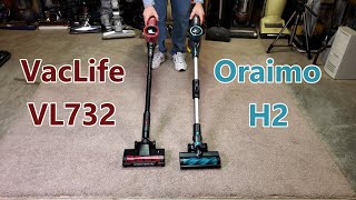 MEGA Dirt Tests VacLife VL732 Versus Oraimo H2  Shredder Sand Soda [upl. by Nipsirc]