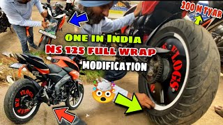 NS 125 full wrap modification  After modification look 🥵  Deep kevlogs ♥️ [upl. by Alien274]