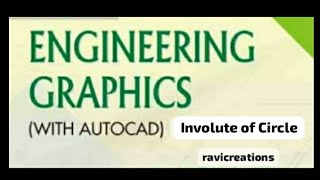 Involute of circle  Y Ravi KishoreSr Assistant Professor Engg Graphics [upl. by Oesile991]