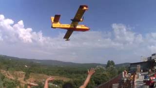 Incêndios Portugal  Aviões CANADAIR de Combate a Incêndios  Barragem do Cabril [upl. by Nrehtak]