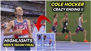 Cole Hocker stuns the world outkicks Josh Kerr to win men’s 1500m title Olympic gold [upl. by Narcis]