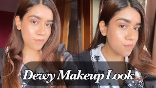 Dewy Makeup Look Tutorial  Everyday Dewy Makeup Look For Beginners [upl. by Namor]