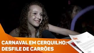 Carnaval em Cerquilho desfile de carrões  TV SOROCABASBT [upl. by Milak995]