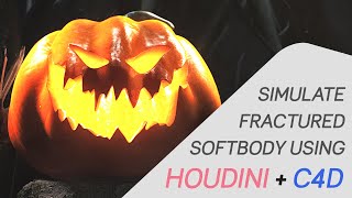 Fractured Softbody Tutorial  Houdini  Cinema4D [upl. by Ifen]