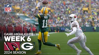 Arizona Cardinals vs Green Bay Packers Game Highlights  NFL 2024 Season Week 6 [upl. by Allina]