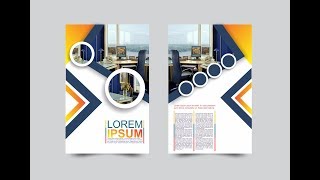 Coreldraw x7 Tutorial Modern Flyers Brochure Design Templates With AS GRAPHICS [upl. by Aicxela]