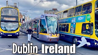 Dublin City Centre Ireland  walking the streets of Dublin  4k walking tour  60fps uhd [upl. by Eey]