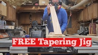 FREE Tapering Jig woodworking [upl. by Corty]