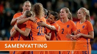 Highlights OranjeLeeuwinnen  IJsland 1142017 [upl. by Iduj]