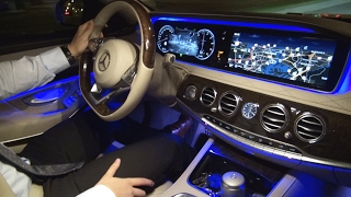 2017 Mercedes S Class Night Vision Test  Review View Assist Plus S350 AMG Camera Ambient [upl. by Nylasej]