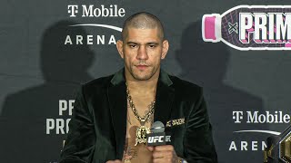 Alex Pereira PostFight Press Conference  UFC 303 [upl. by Anoynek]