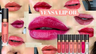 WAIT YENSA Lip Oil Swatches amp Review [upl. by Orimar]