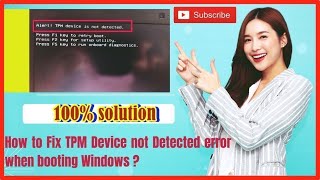 TPM device is not detected FIXED100 [upl. by Ydisahc]