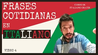 CURSO DE ITALIANO BÁSICO PARA PRINCIPIANTES ✅  LAS FRASES MÁS IMPORTANTES EN ITALIANO  Video 4 [upl. by Gavette]