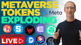 Metaverse Tokens Skyrocket Thanks To Facebook Meta [upl. by Barna]