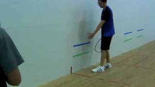 How to Play Racquetball Backhand Pinch [upl. by Ame951]