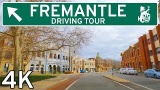 Fremantle City Tour 🇦🇺 4K  Drive Around Fremantle City Western Australia [upl. by Atinus847]