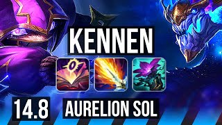 KENNEN vs AURELION SOL MID  7 solo kills 1126 Legendary  NA Master  148 [upl. by Laise961]