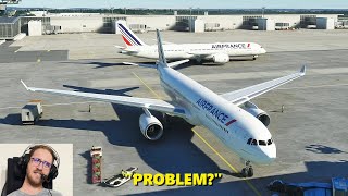 7Hour TRANSATLANTIC Flight in Microsoft Flight Simulator with ATC A330 CDGYUL [upl. by Dnamron]