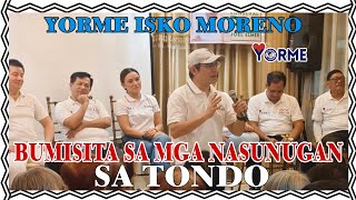 🔴YORME ISKO MORENO AT MS CHI ATIENZA BUMISITA SA MGA NASUNUGAN SA TONDO  MANILA UPDATE [upl. by Ailbert]