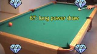 Pool and billiards power draw backspin screwback shot technique advice from VEPSI NV B65 [upl. by Rayburn]