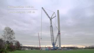 Liebherr  LR 11000 with PowerBoom in Cuxhaven [upl. by Lowry]