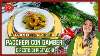 Paccheri con gamberi e pesto di pistacchi  Benedetta Parodi Official [upl. by Nike511]