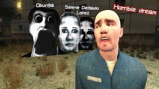 Endless nightmares Nextbots Obunga and Selene Delgado Lopez keep chasing meGarrys Mod Animation [upl. by Aleuname674]