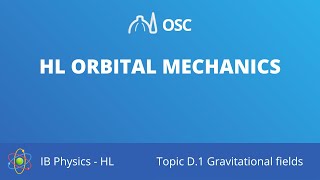 HL Orbital mechanics IB Physics HL [upl. by Daffodil822]