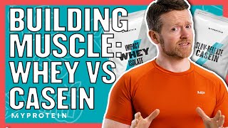 Whey Vs Casein Which Is Best For Building Muscle  Nutritionist Explains  Myprotein [upl. by Abott950]