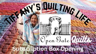 Opening The April 2024 Open Gate Quilts Project Box [upl. by Yenahpets]