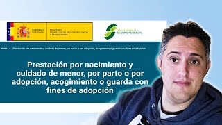 Como solicitar Prestación de MaternidadPaternidad Online en España 2024 [upl. by Geller]