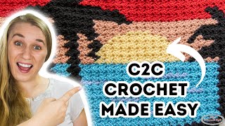 C2C Crochet Made Easy with this Huge C2C Crochet Party with Surprises [upl. by Gherardo]