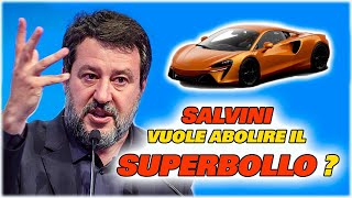 Salvini vuole abolire il superbollo auto [upl. by Nohsed]