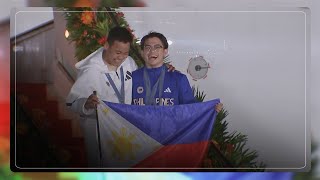 Filipino Olympians arrive home  ABSCBN News [upl. by Alyam]