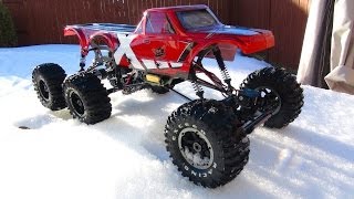 RC ADVENTURES  SLUSHY Winter Play Day  Black Widow 4x4 amp Exceed RC 6x6 [upl. by Katlaps]