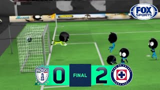 Pachuca VS Cruz Azul Torneo Liga MX Octavos de Final Victoria sencilla para la máquina [upl. by Jeramie686]