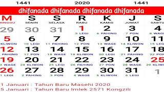 Kalender 2020 lengkap dengan hari libur [upl. by Nileve368]