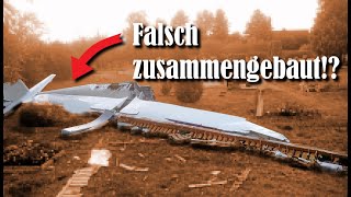 Notausstieg über dem Friedhof  Absturz einer Schleicher Ka 6 [upl. by Blackmore]