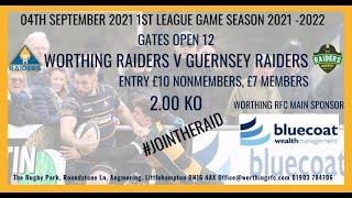 Worthing Raiders V Guernsey Raiders 040921 [upl. by Hafinah]