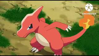 ASH Charmander evolves into charmeleon and to charizard full video [upl. by Romy492]