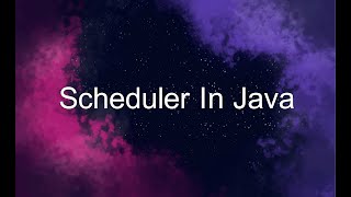 CronJob Scheduler With Core Java [upl. by Refannej]