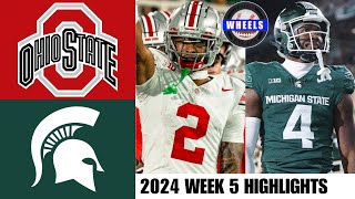 3 Ohio State vs Michigan State  Full Game Highlights  2024 College Football Highlights [upl. by Ahcim]