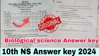 💯10th biological science Answer key 2024ap 10th class biological science answer key 2024 [upl. by Shriver515]