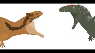 Giganotosaurus vs Acrocanthosaurus [upl. by Picardi]