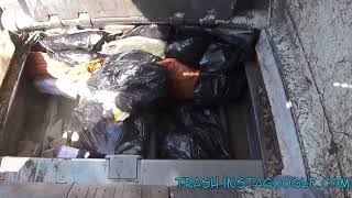 Satisfying ASMR Garbage Truck Crushing Smelly Trash Bags [upl. by Lleoj]