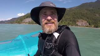 Wing Log 20230723 Rough First Session on the Cruzader 7’6 at Porteau Cove [upl. by Rovit]