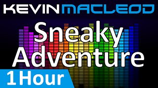 Kevin MacLeod Sneaky Adventure 1 HOUR [upl. by Haleelahk]