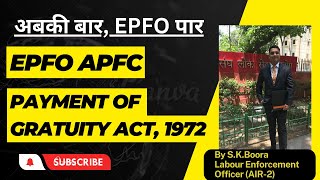 Labour Laws Payment of Gratuity Act1972  UPSC EPFO  EDUCATIOUS upsc epfo labour laws [upl. by Atled]