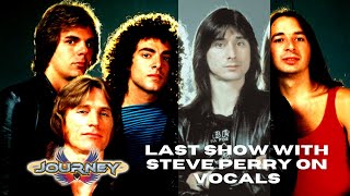 Journey 29 years ago the last show with Steve Perry on vocals [upl. by Naitsirhk]